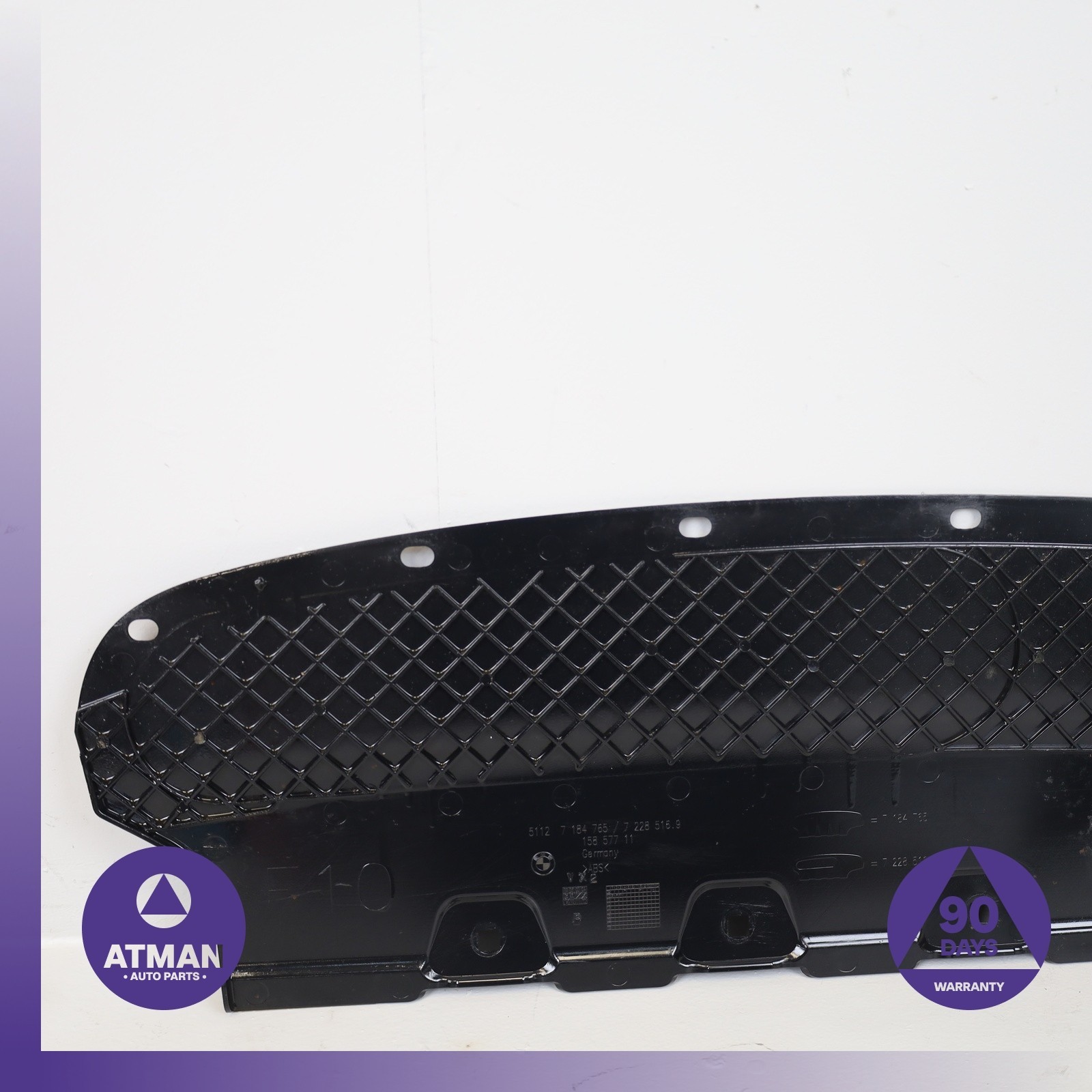 2011 BMW F10 550i Rear Bumper Splash Shield Valance Panel Cover OEM