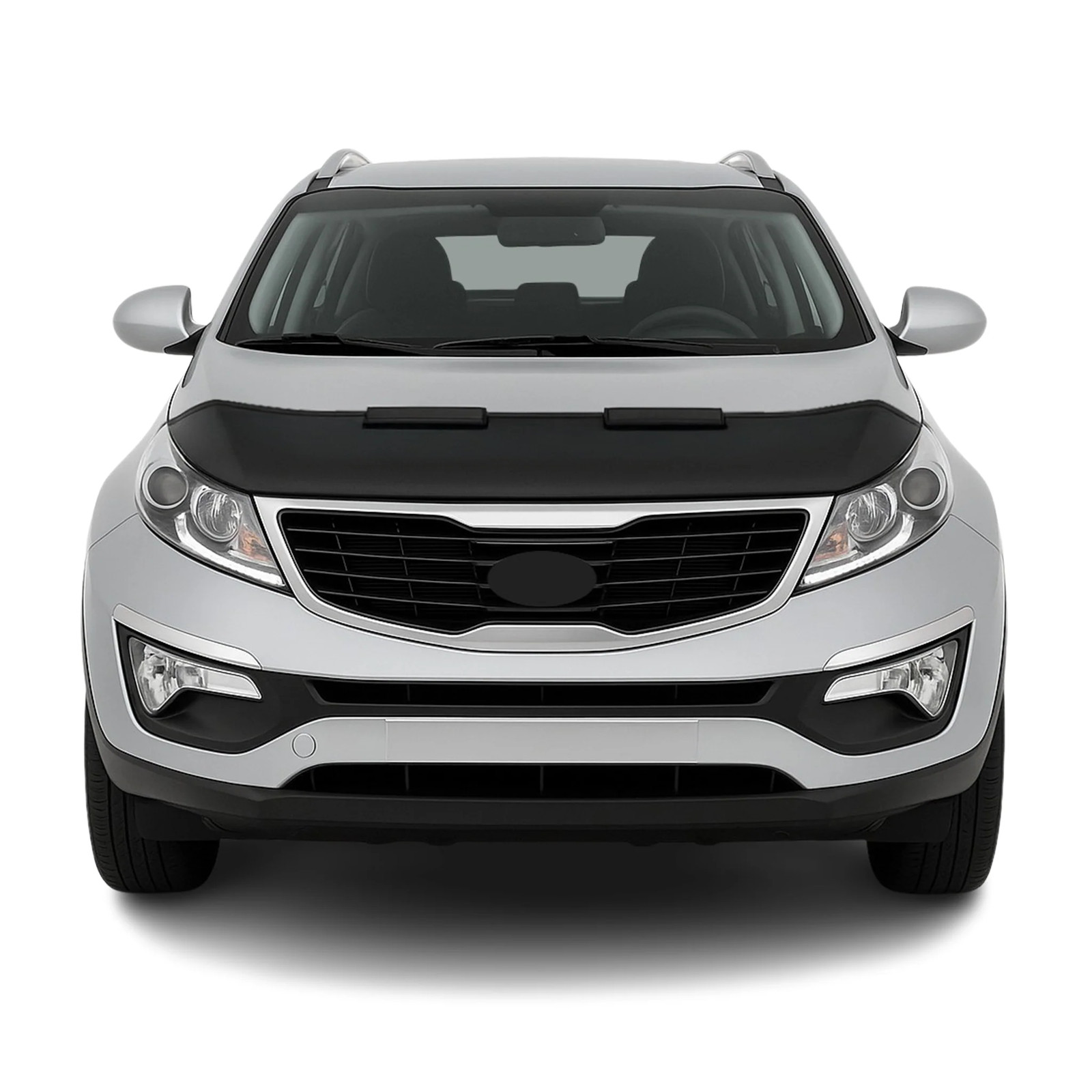 Car Bonnet Mask Hood Bra for Kia Sportage 2011-2016 Black 1 Pc