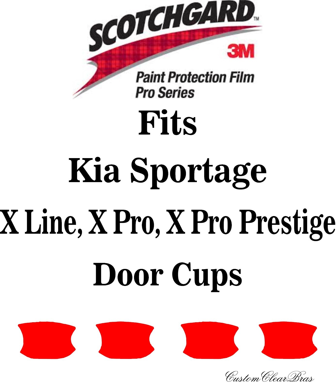 3M Scotchgard Paint Protection Film Pro Series Fits 2023 Kia Sportage X Line
