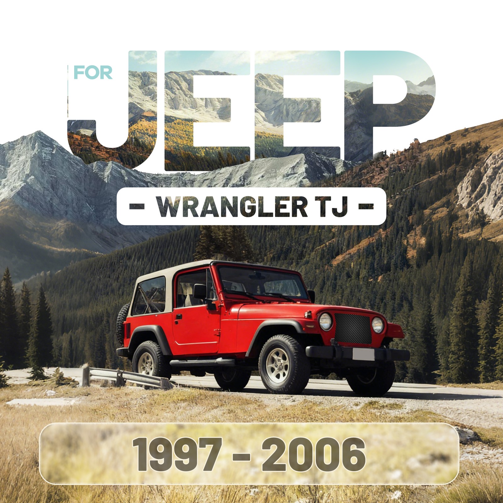 Body Armor Kit Corner Guards Fits 1997-2006 JEEP WRANGLER TJ 6pcs Textured