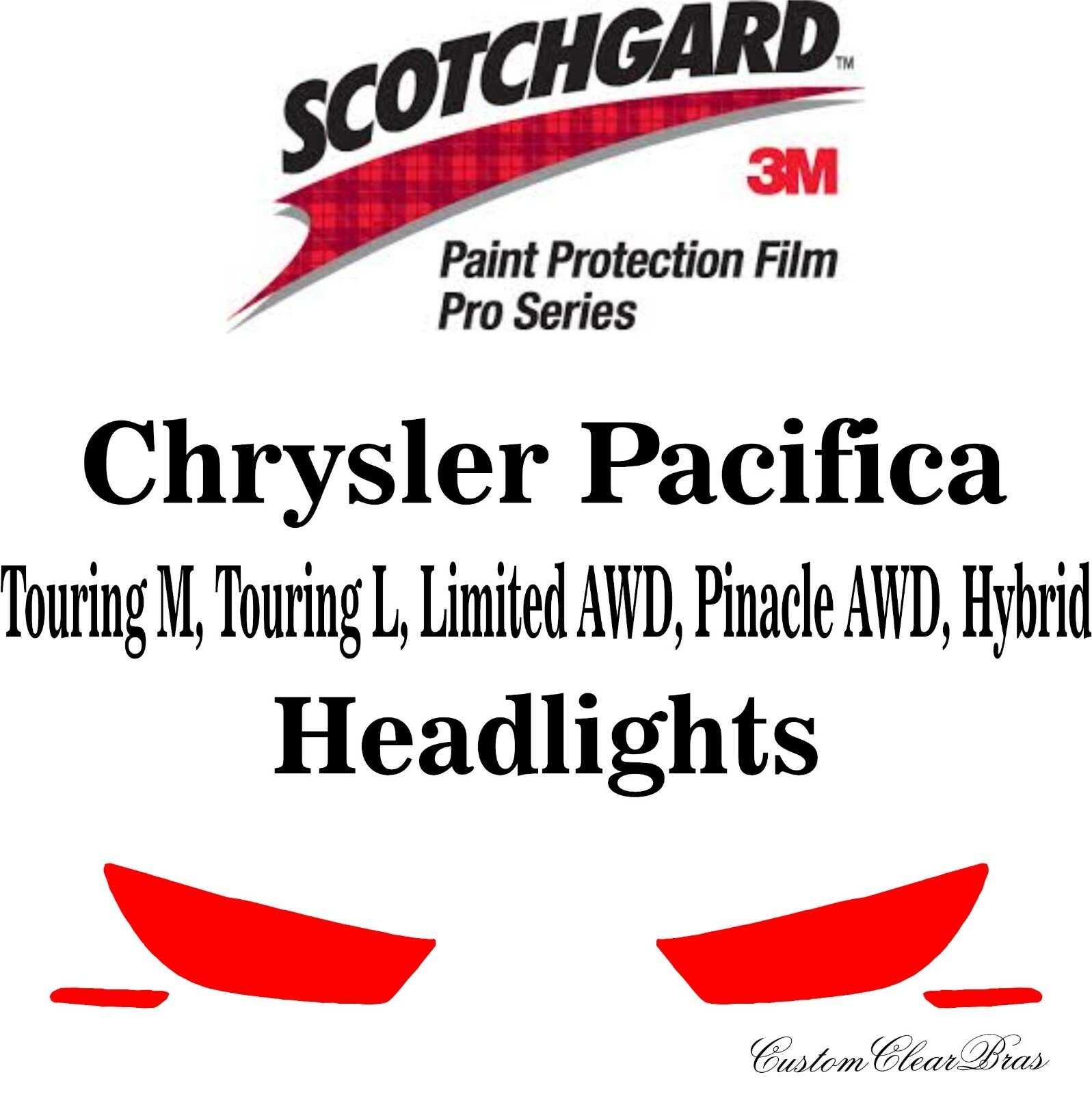 3M Scotchgard Paint Protection Film Pro Series 2021 2022 2023 Chrysler Pacifica