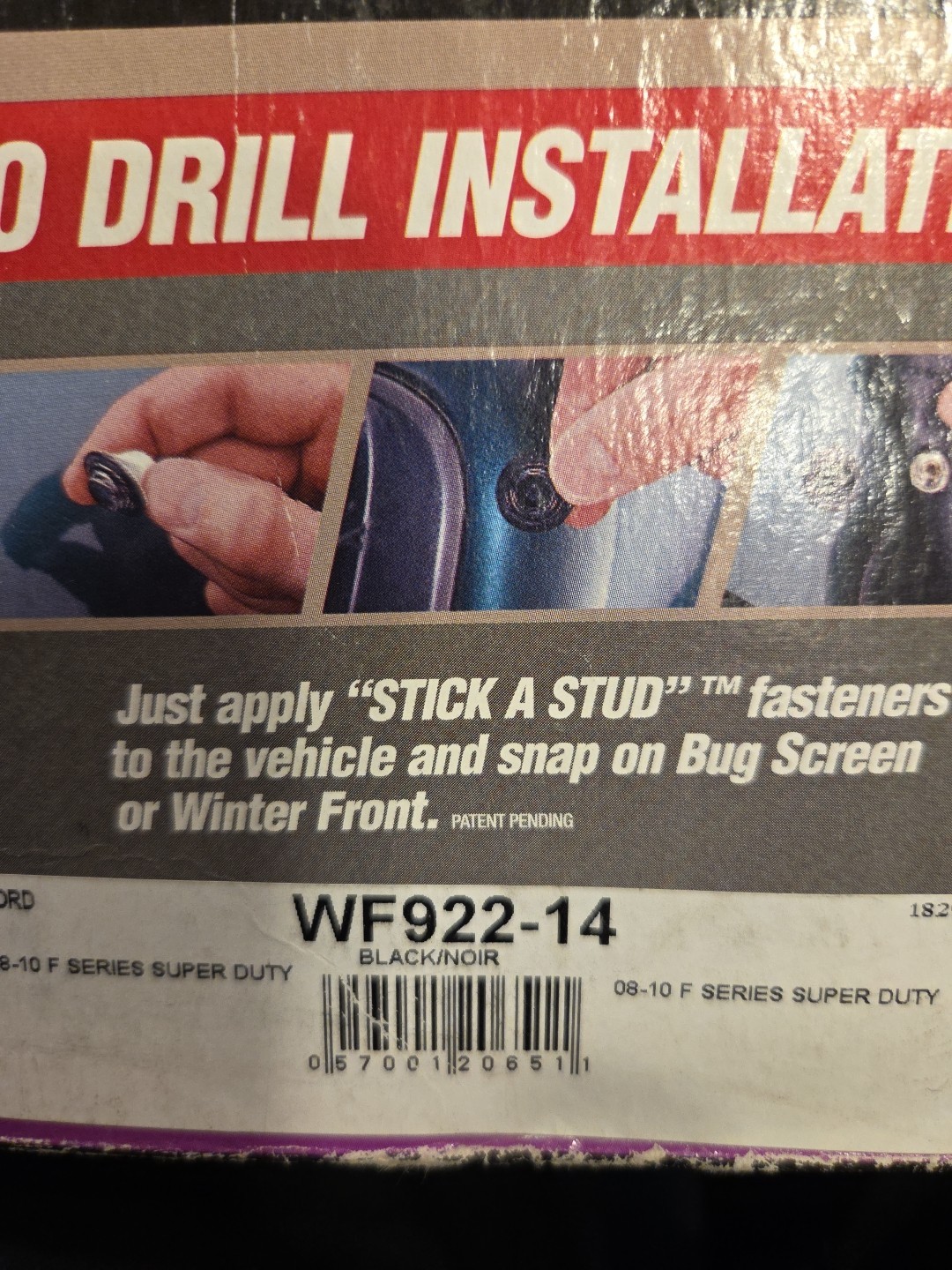 FIA WF922-14 Custom Fit Winter Front Bug Screen For 08-10 F550 Super Duty