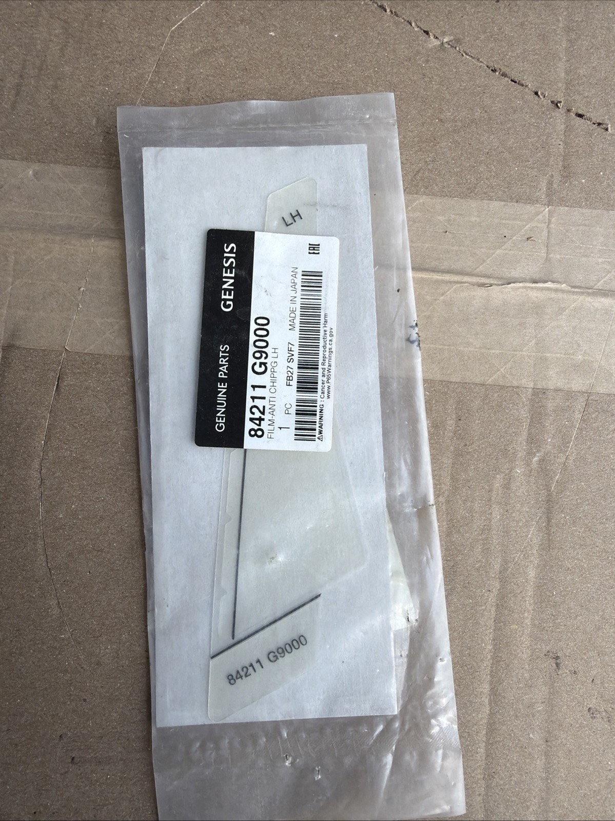 Brand New !!! Genuine Hyundai Stone Guard 84211-G9000 OEM