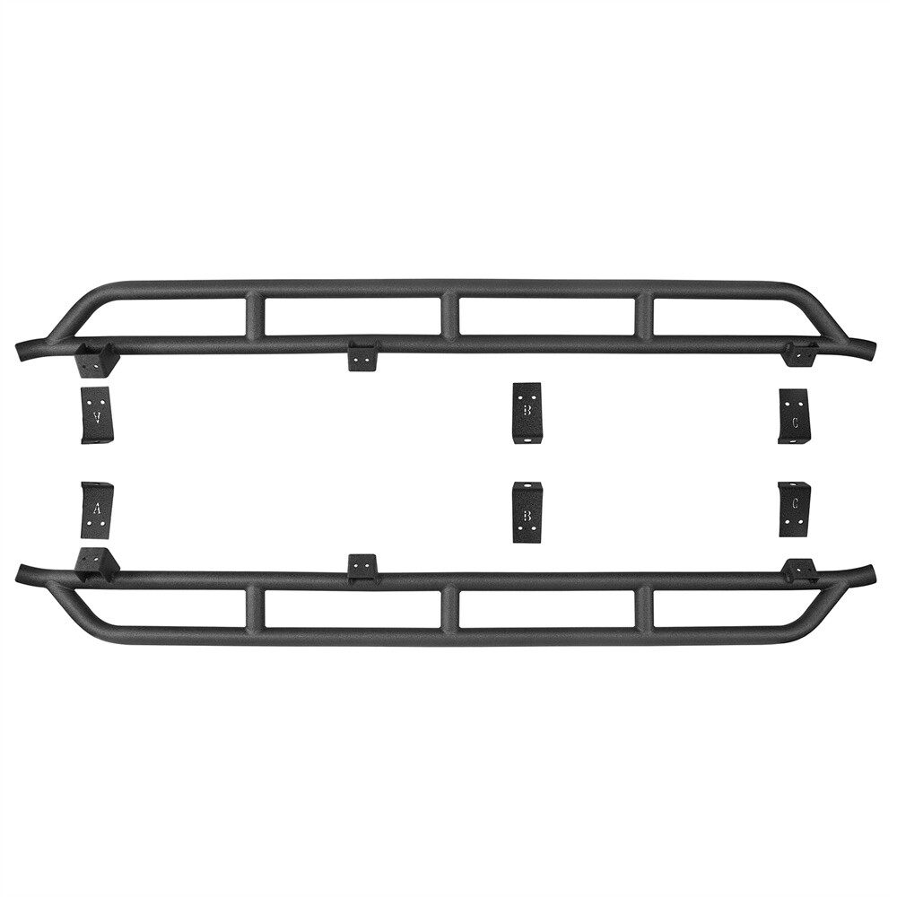 Fit 2020-2026 Jeep Gladiator JT Body Side Armor Tube Slider Rocker Guard Protect
