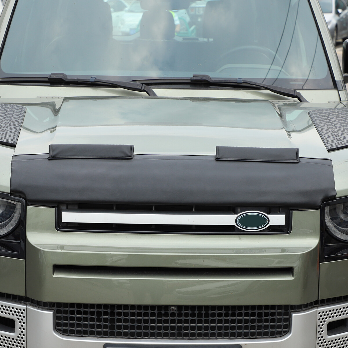 Leather Front End Hood Bra Guard Protection For Land Rover Defender 130 2020-23