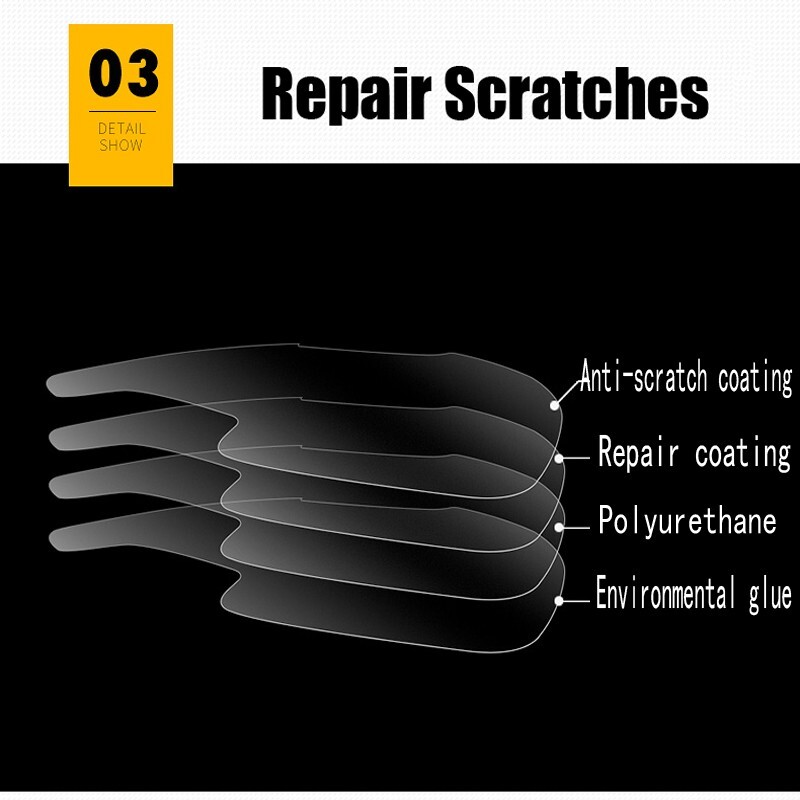 Precut Car Body Side Door Panel Clear Protection Film Repair Sticker For Tesla Y