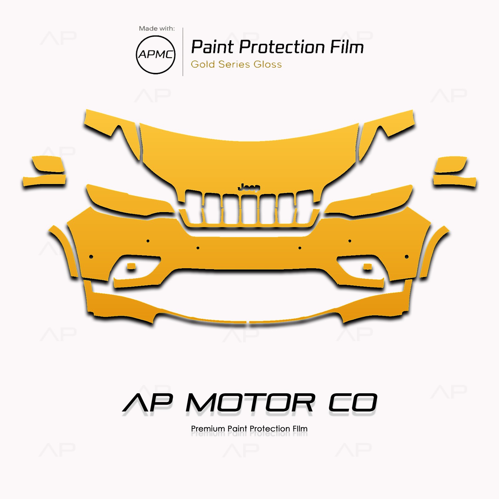 Jeep Cherokee 2019-2023 Series Pre Cut Paint Protection Film Clear Bra PPF