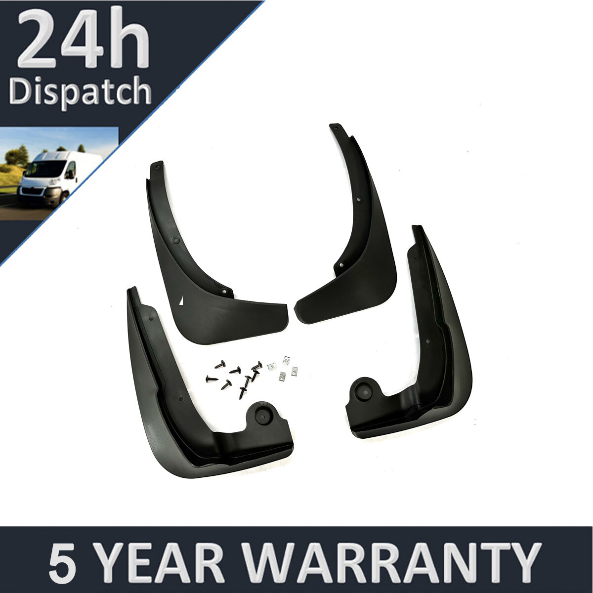 Tailored Mud Flaps Set of 4 For Skoda Yeti 2015-2023 Purevue