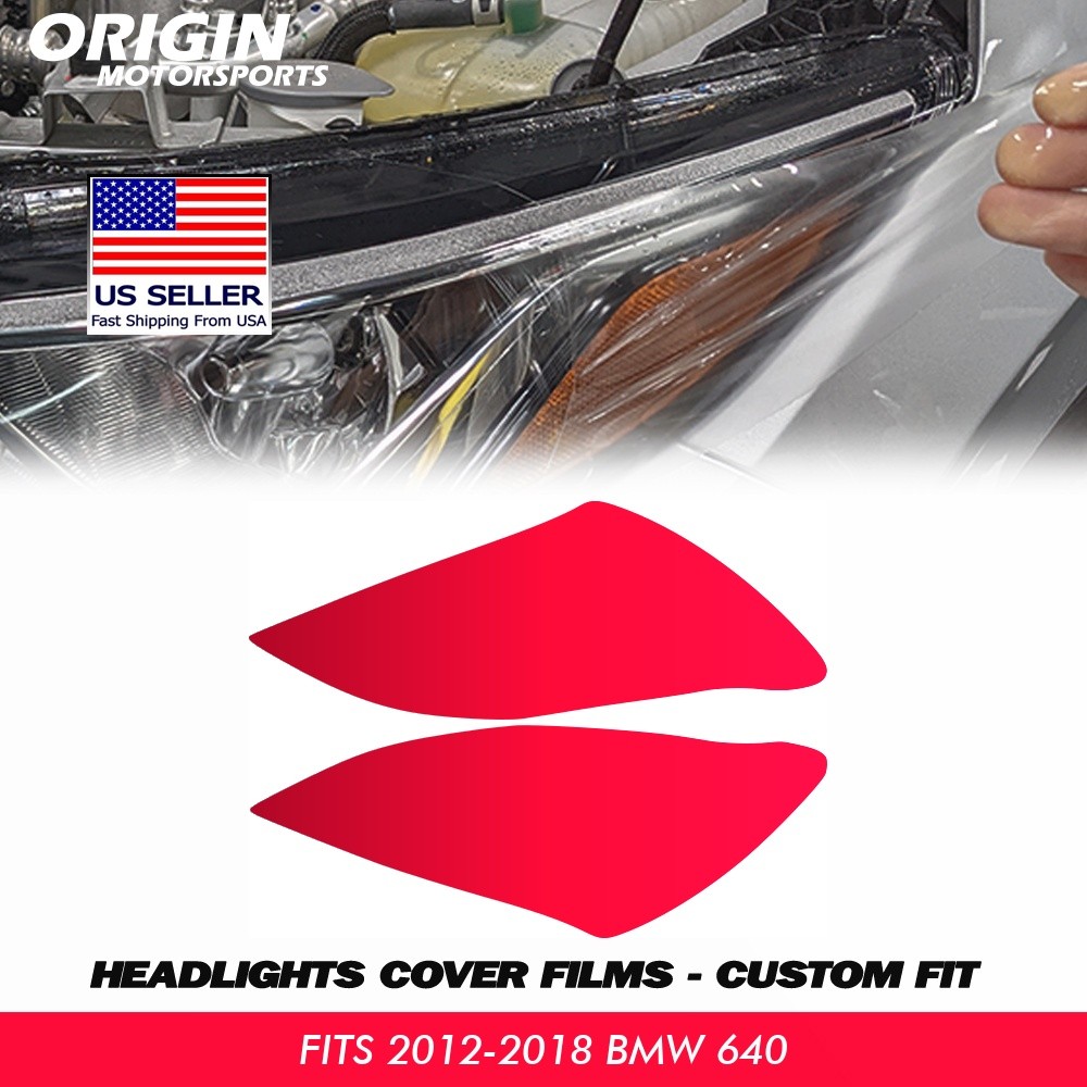 PreCut Headlights Protection Clear Covers Bra Film PPF Fits 2012-2018 Bmw 640