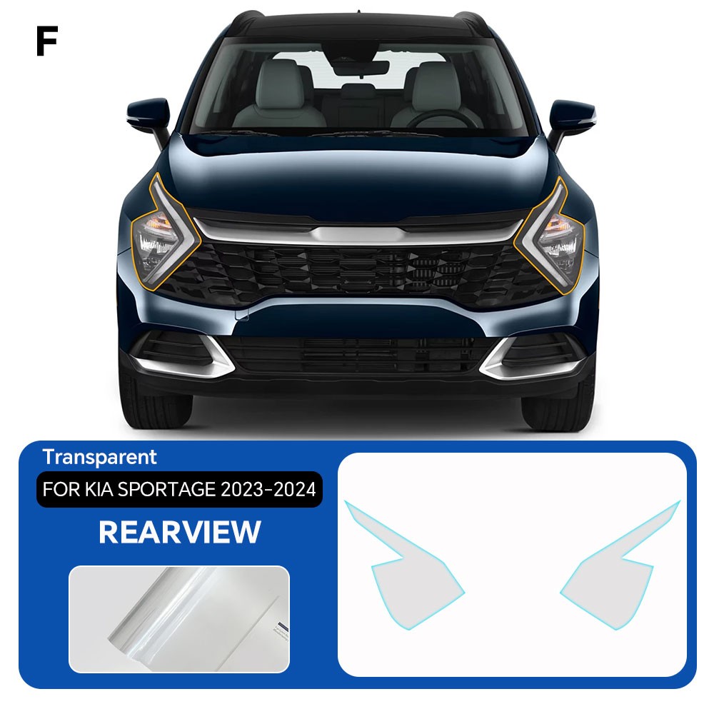 For KIA Sportage 2023-2024 Headlights Precut Paint Protection Film Clear PPF TPU