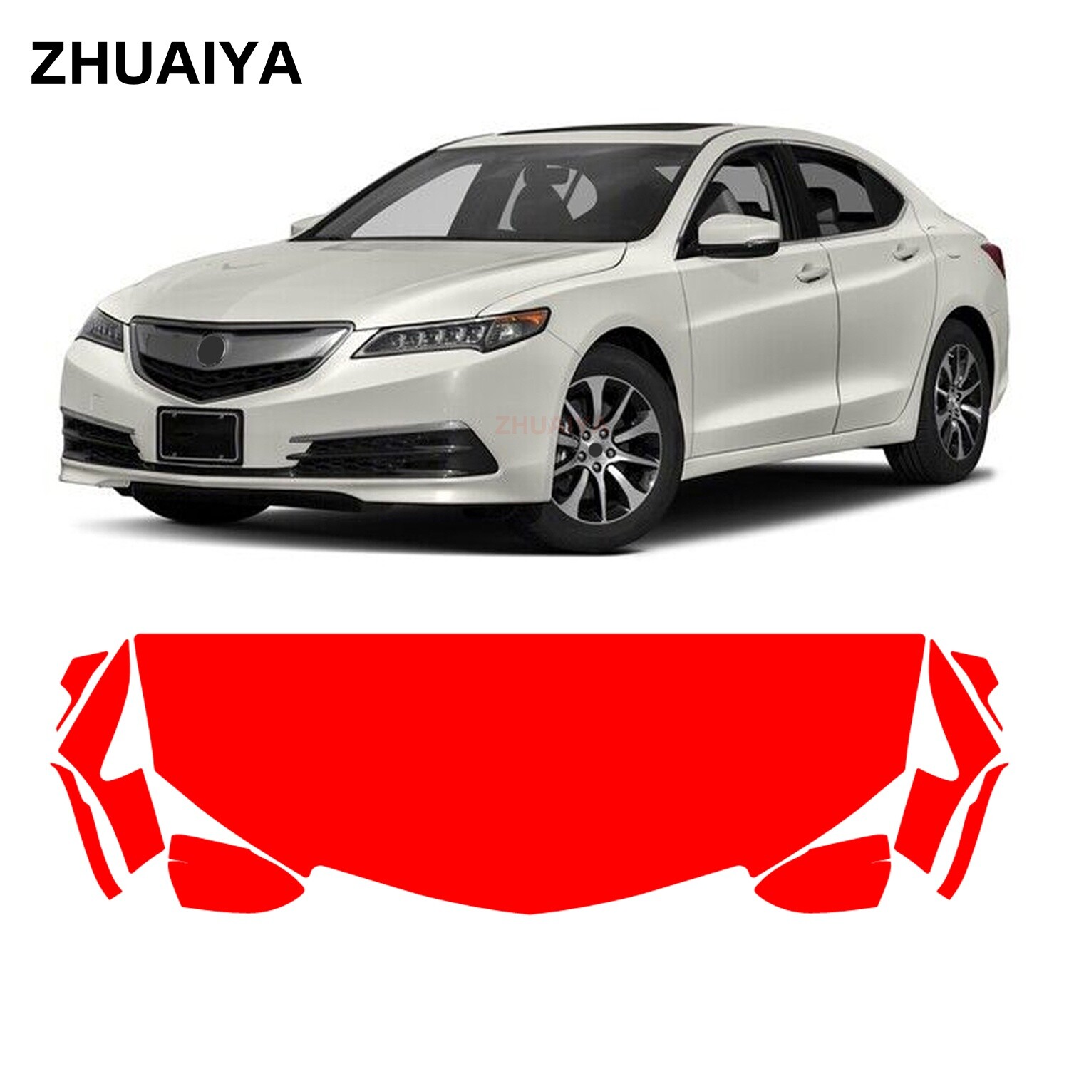 Partial Hood + Fenders PPF Paint Protection Film For Acura TLX 2015-2017
