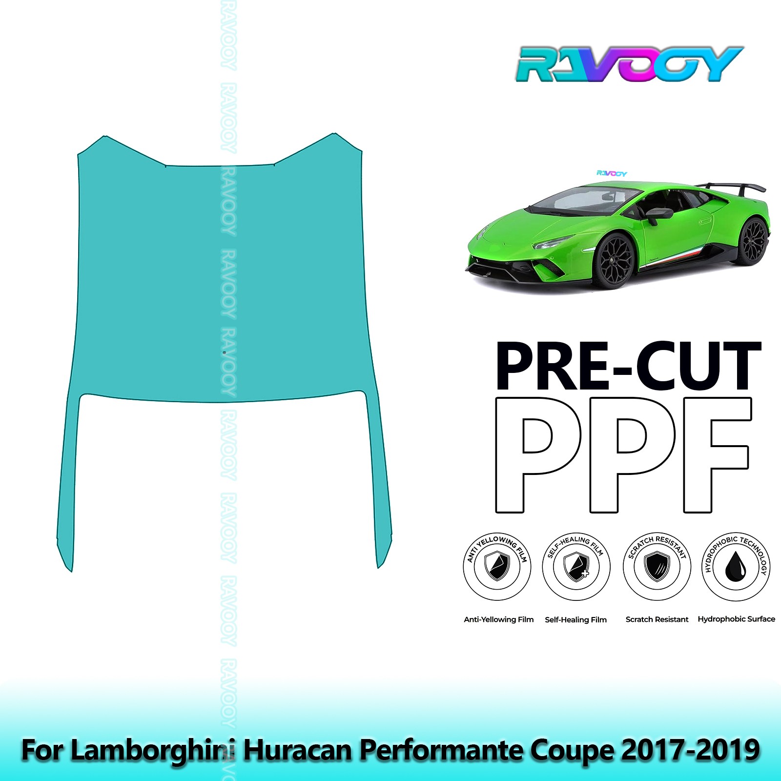 Paint Protection PPF Kit For Lamborghini Huracan Performante Coupe 2017-2019