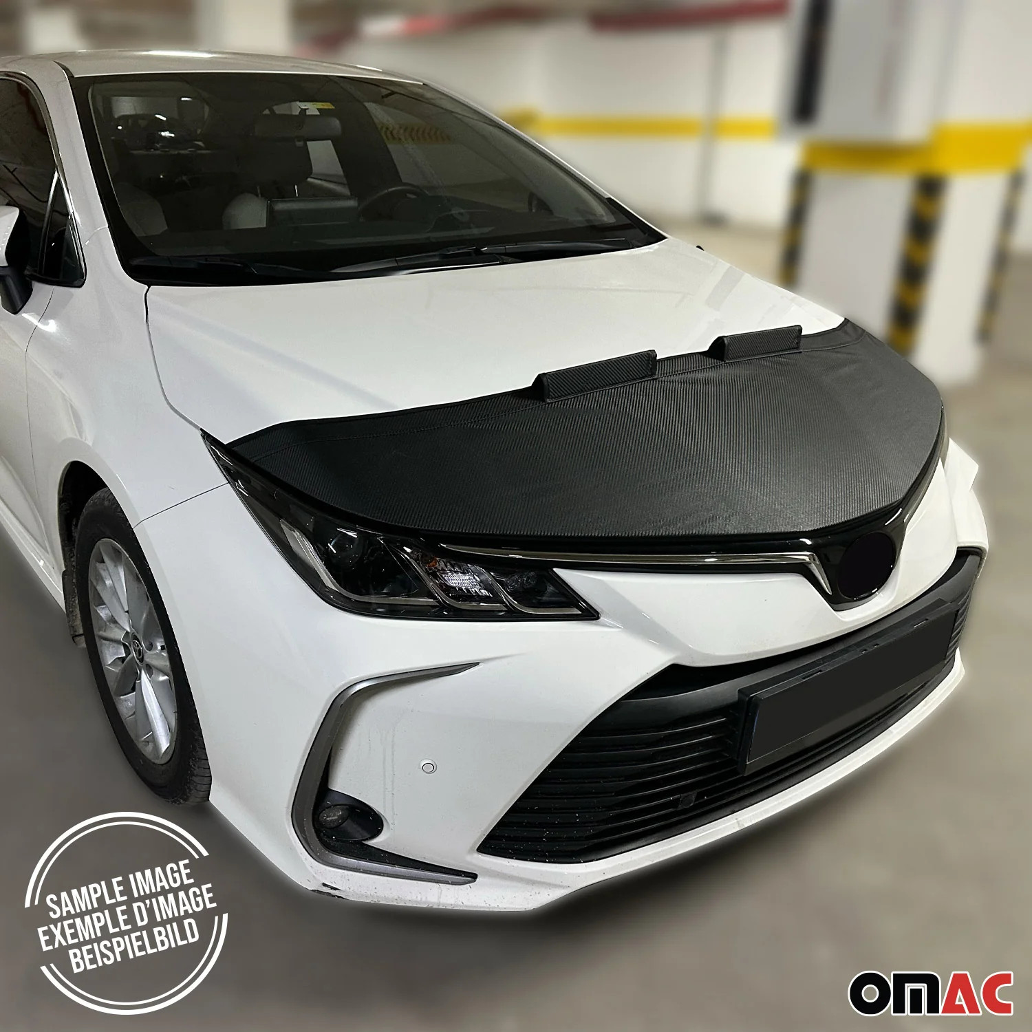 Car Bonnet Mask Hood Bra for Kia Sportage 2017-2022 Carbon Black 1 Pc