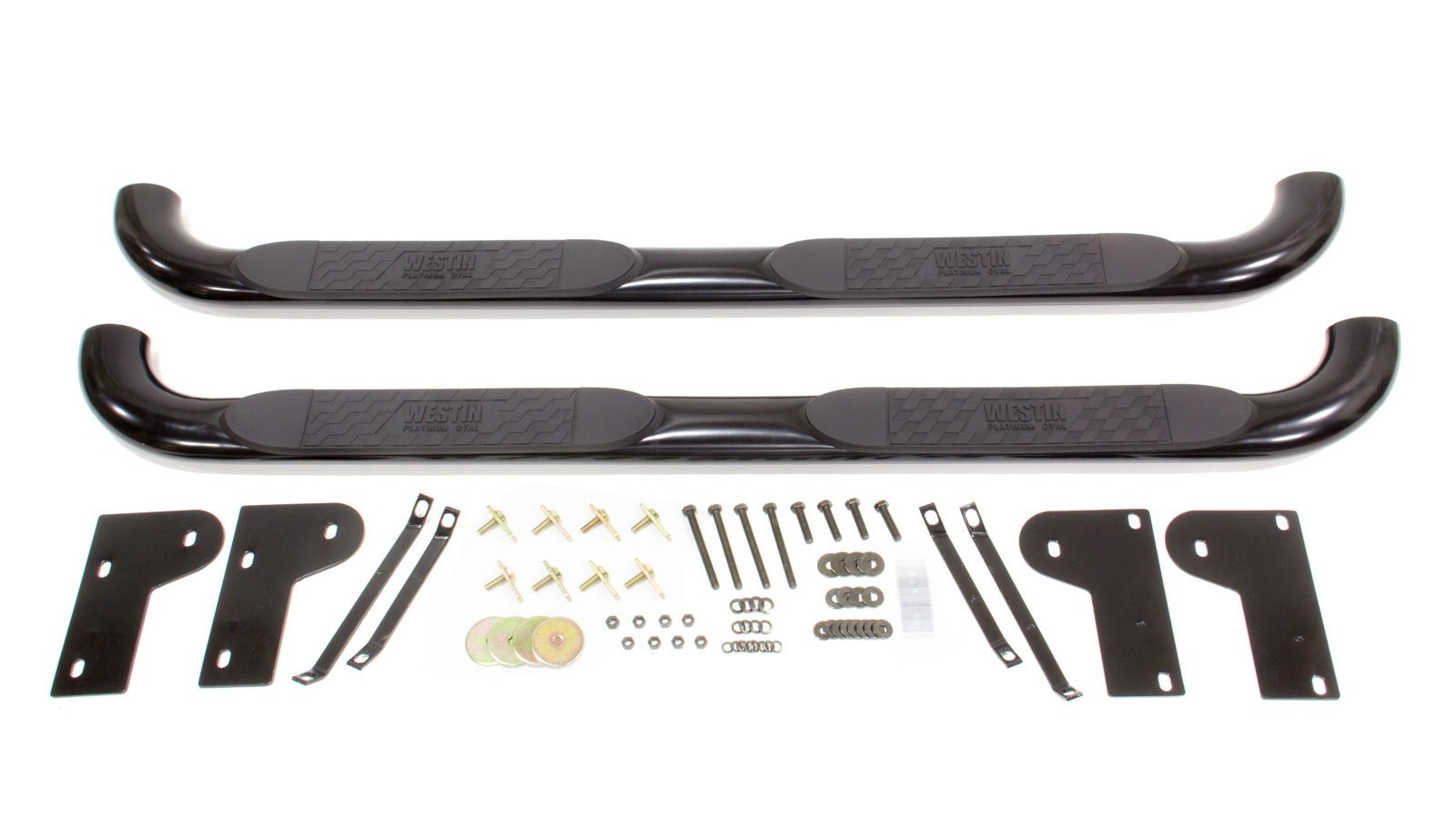 WESTIN 21-2315 Oval Step Bars for Dodge Ram 2002-09 Crew Cab Black Powder Coat