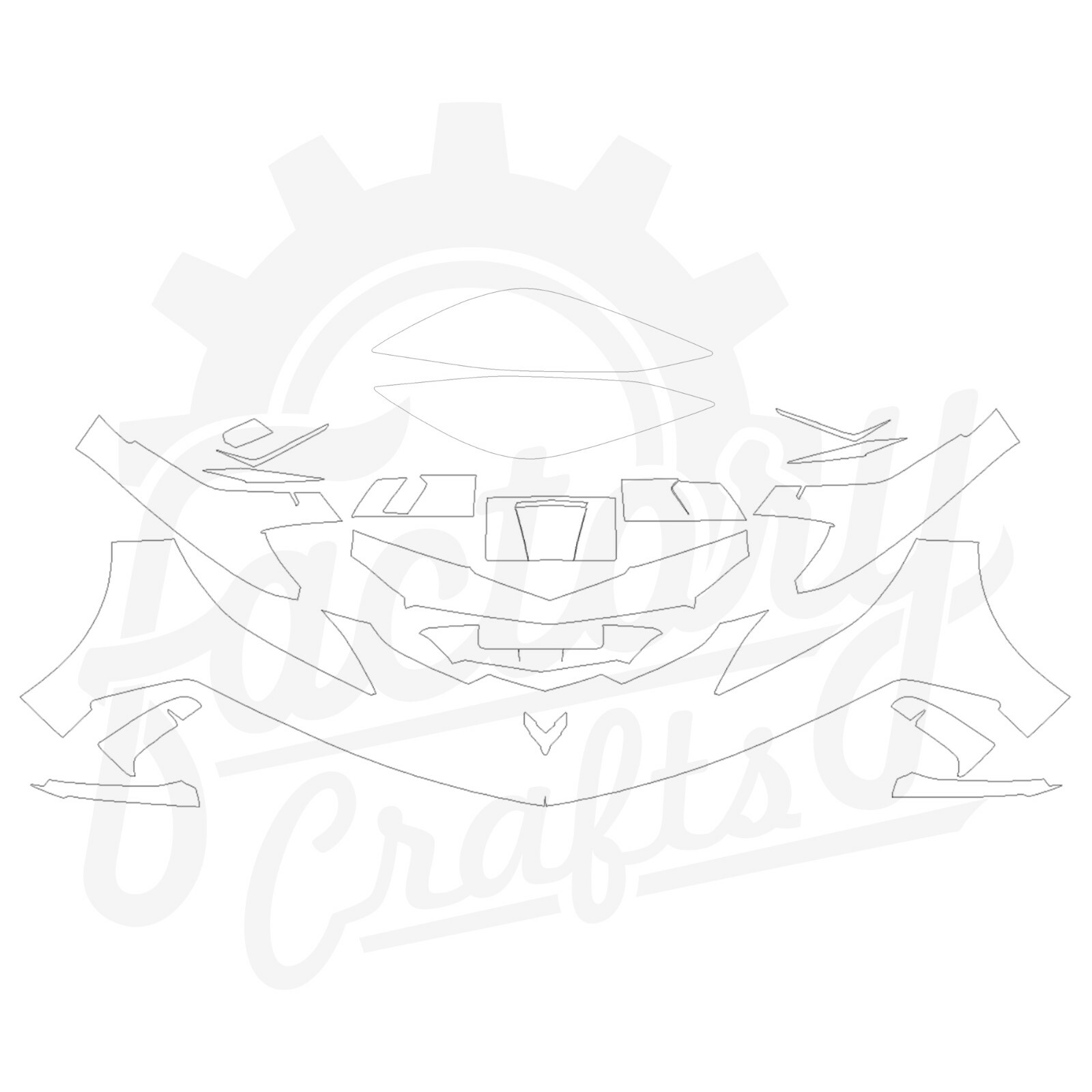 Stone Guard Paint Protection Film Clear Bra PPF For Corvette C8 20-21 FBLK