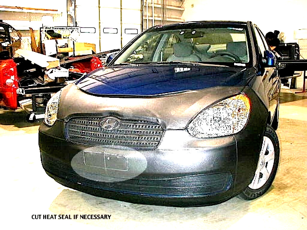 Lebra Front End Mask Bra Cover for 2006 – 2011 Hyundai Accent w/Bottom Spoiler