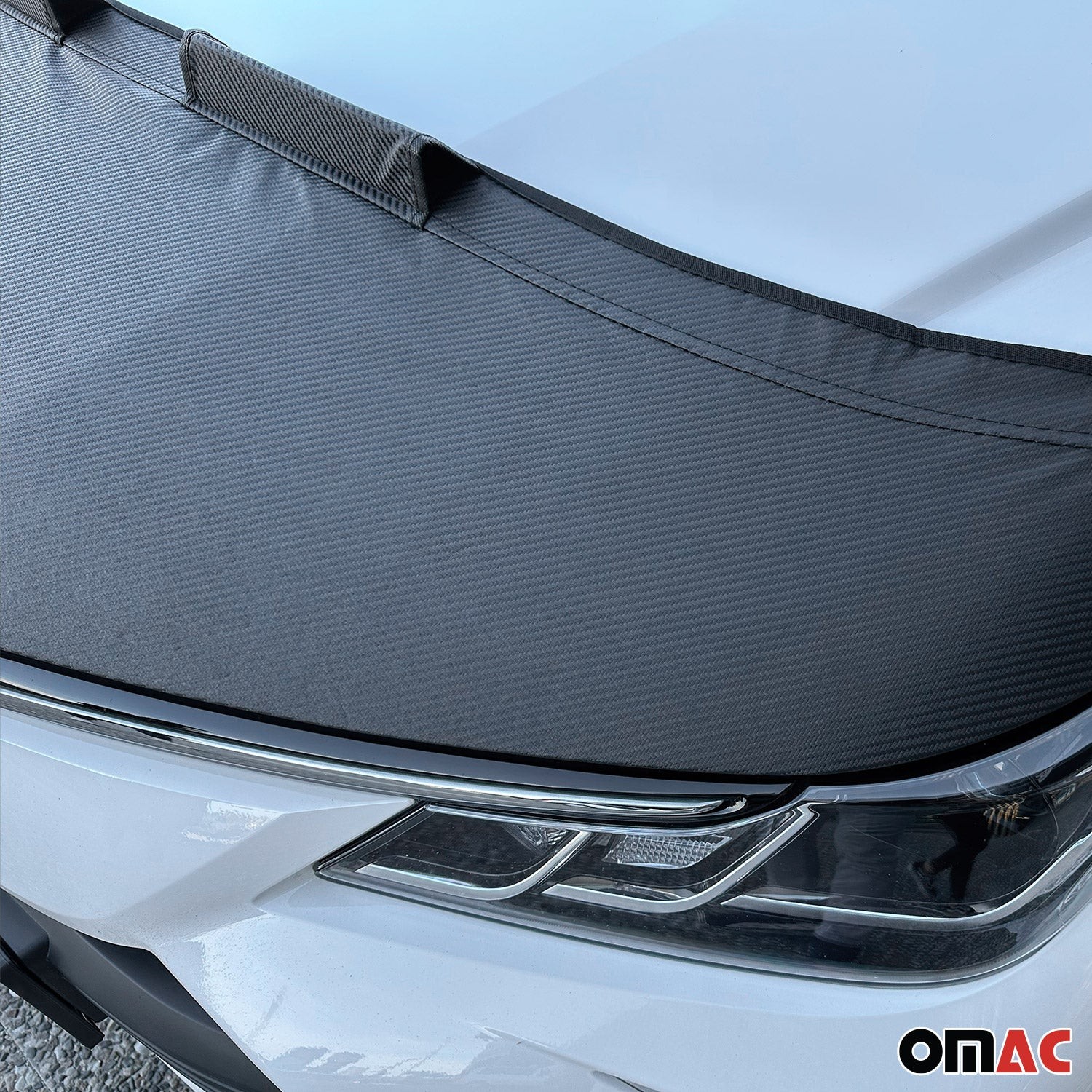 Car Bonnet Mask Hood Bra for Kia Sportage 2017-2022 Carbon Black 1 Pc