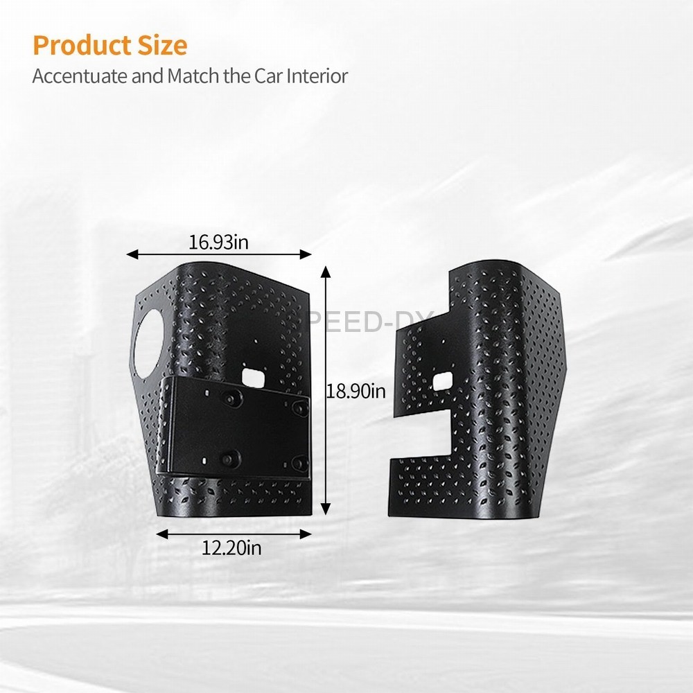 2X Black Rear Body Corner Quarter Panel Guards Armors Kit For Jeep Wrangler TJ