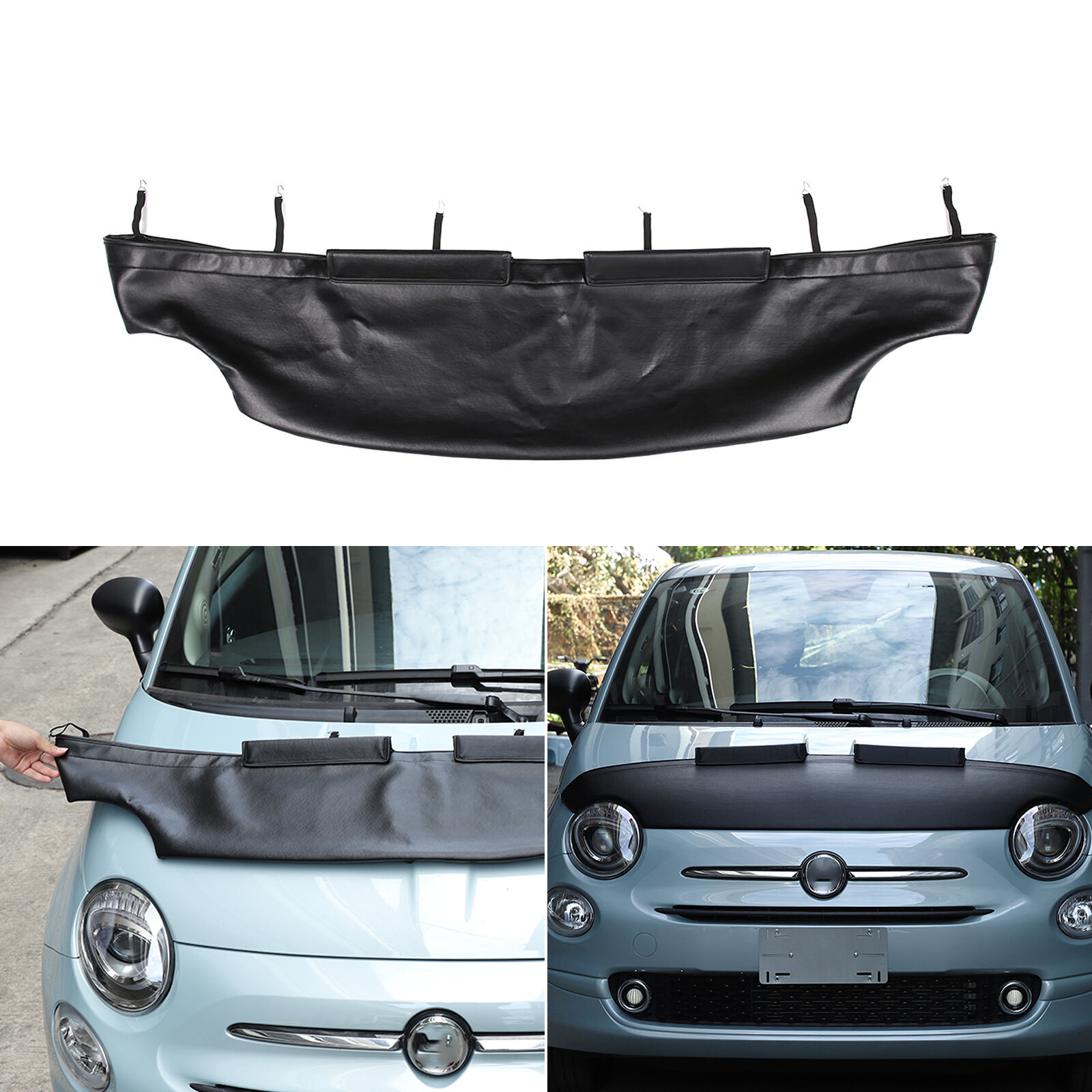 Car Front Bonnet Mask Hood Bra Fit For Fiat 500 500e 500c POP Abarth 2007 – 2021
