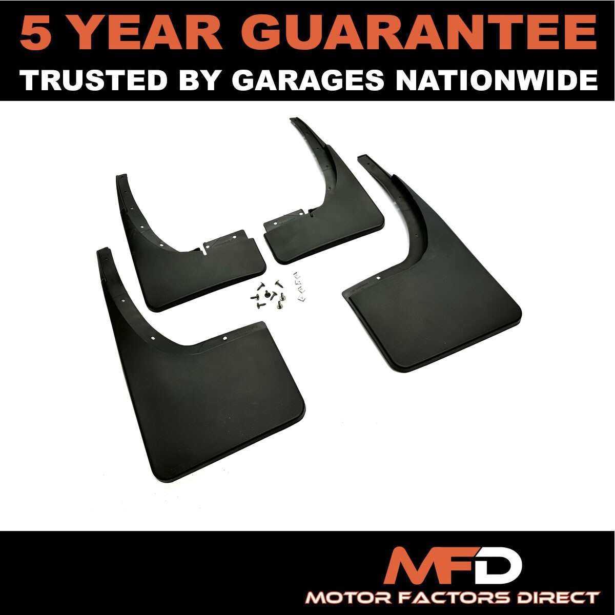 Easy Fit Mudflaps Front Rear For Ford Ranger 2012-2018 MFD