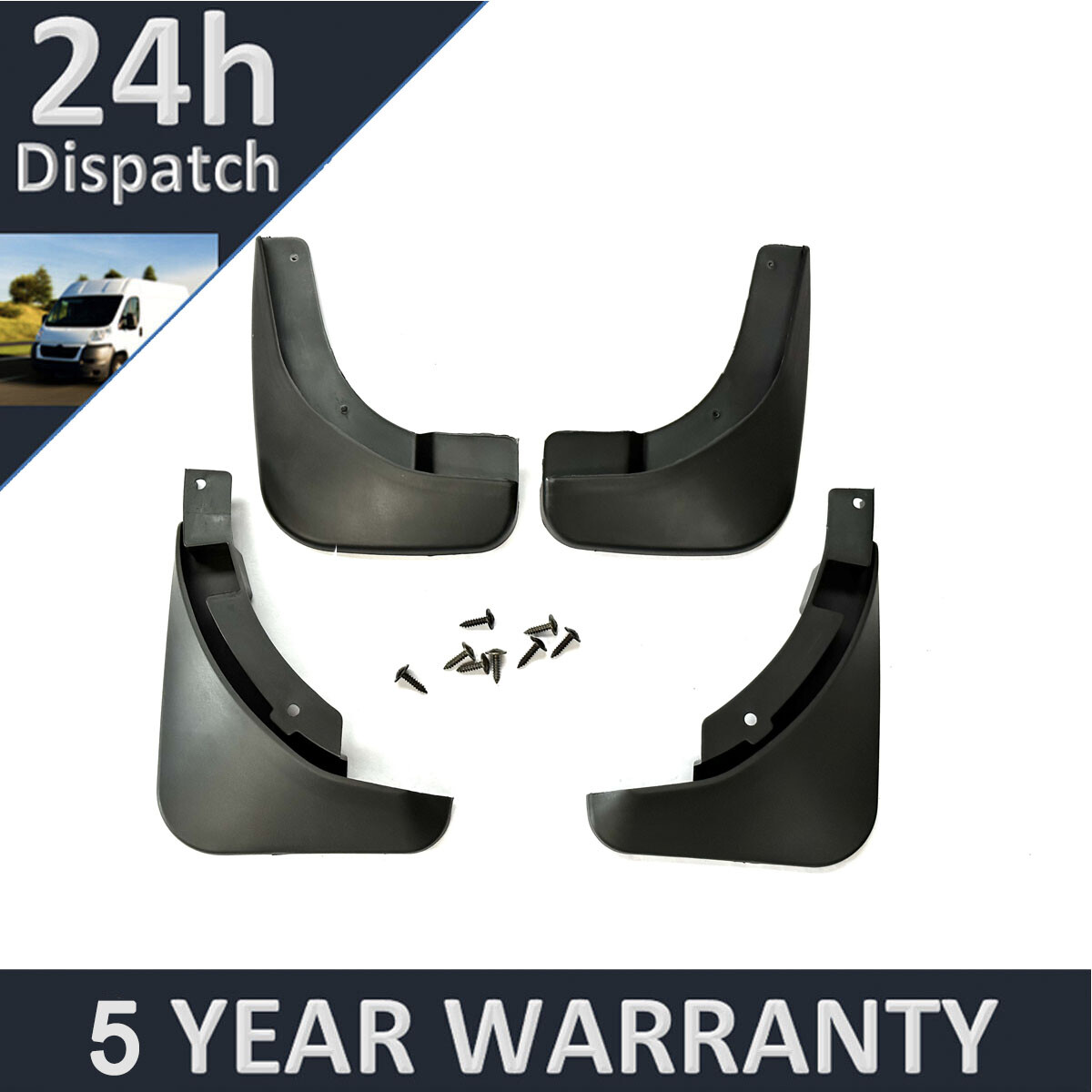 Tailored Mud Flaps Set of 4 For Skoda Octavia 2007-2014 Purevue