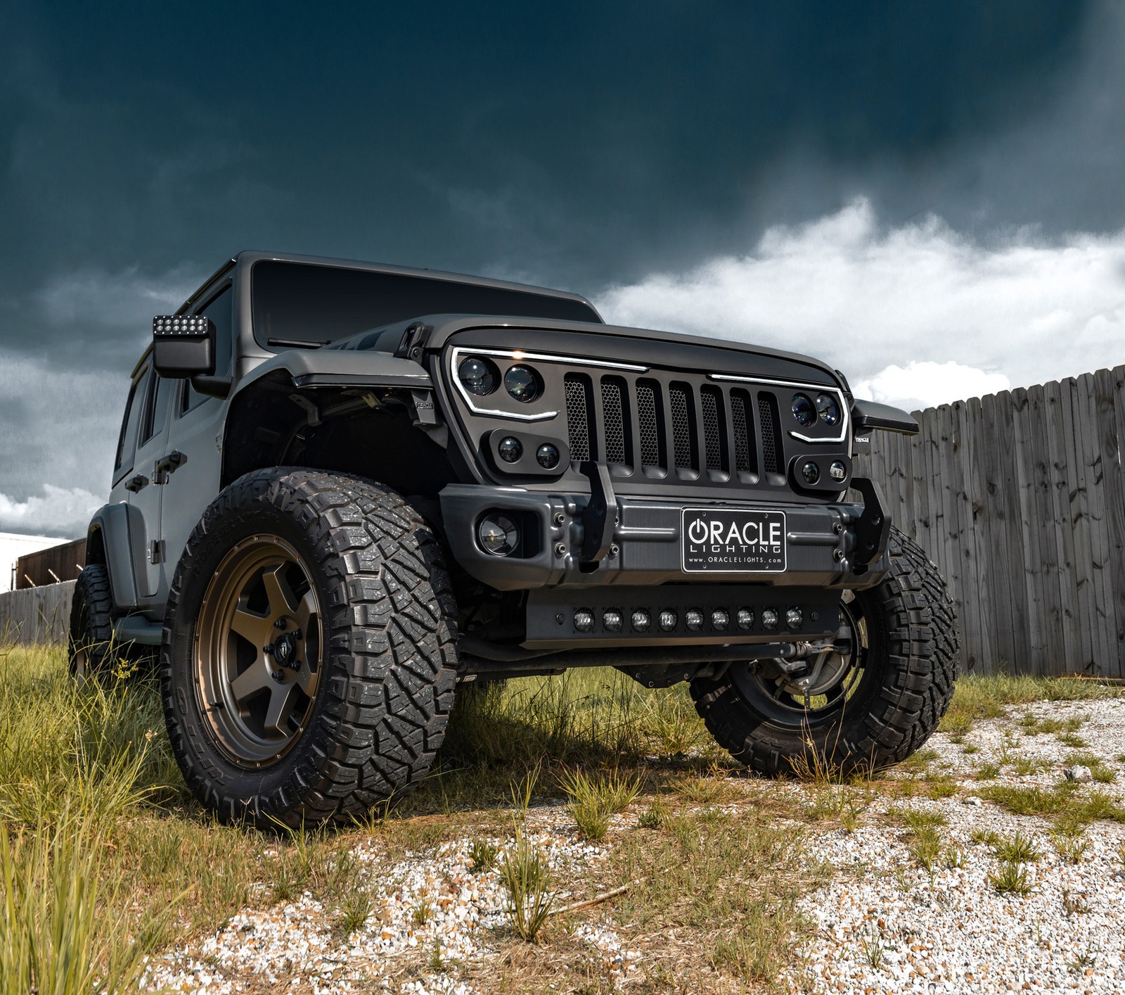 Skid Plate With Off-Road Lights Integrated LED Emitters ORACLE 5883-001
