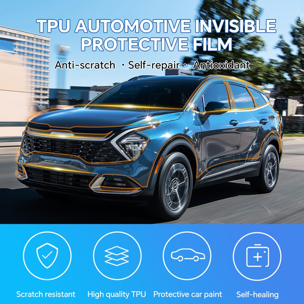 For KIA Sportage 2023-2024 Headlights Precut Paint Protection Film Clear PPF TPU
