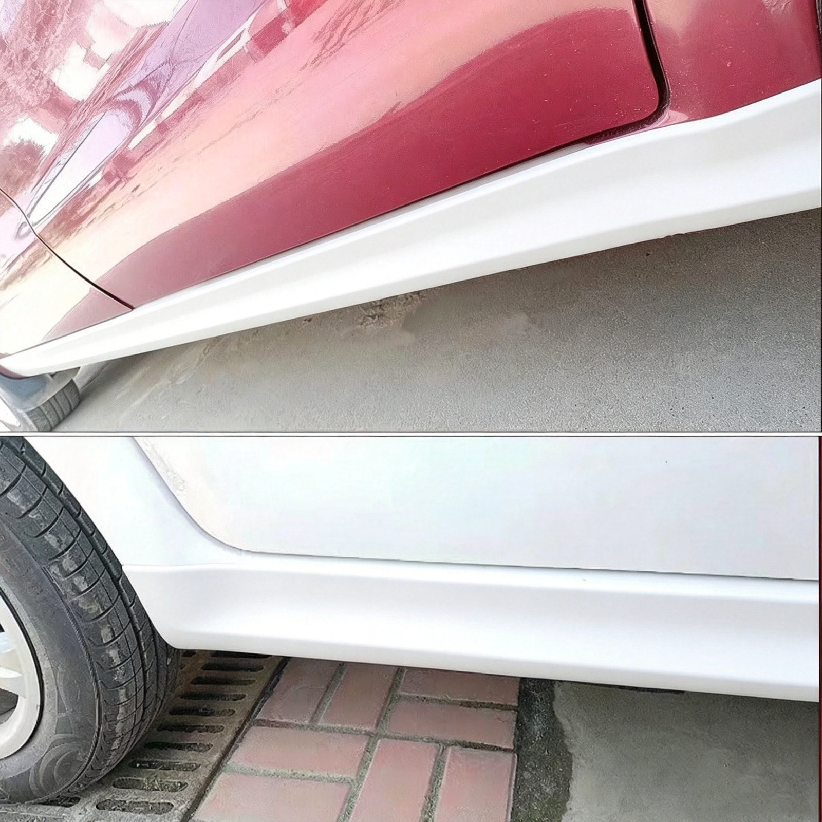 For Chevrolet Vehicle Rubber Side Skirt Rocker Panel Trim Bumper Protector Strip