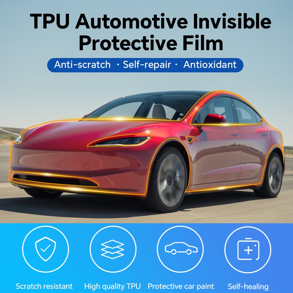 Matte PPF PreCut Full Car Kit For Tesla Model 3 Performance 2024-2026 Protection