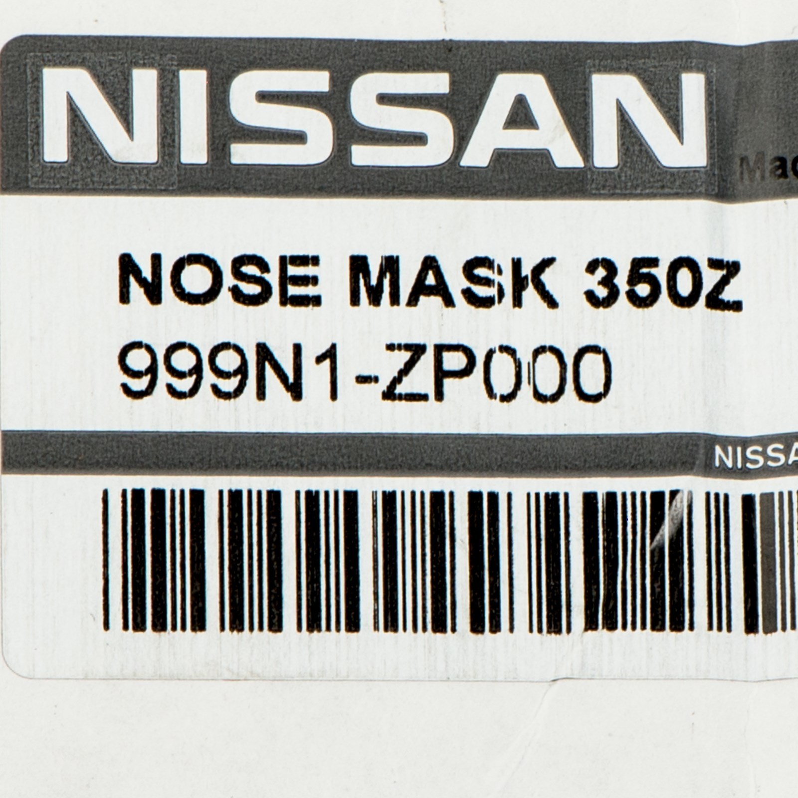 2003-2005 Nissan 350Z Front End Nose Mask Bra Cover OEM NEW Genuine 999N1ZP000