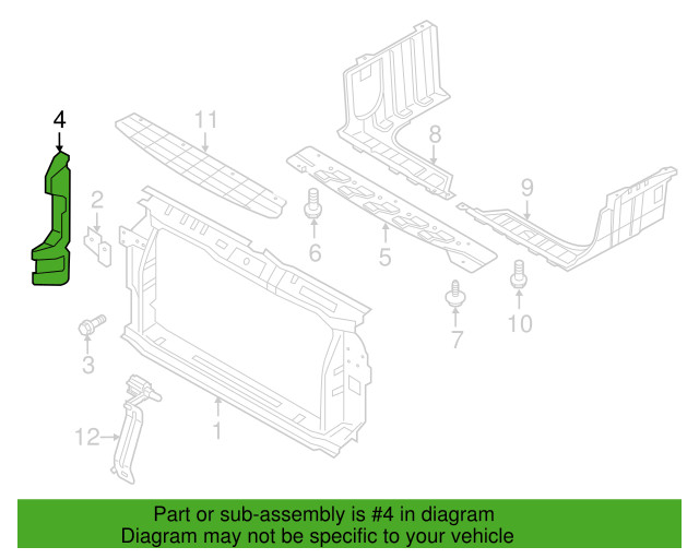 ✅GENUINE✅ Radiator Support Upper Guide RIGHT for 12-17 Hyundai Accent 291341R510