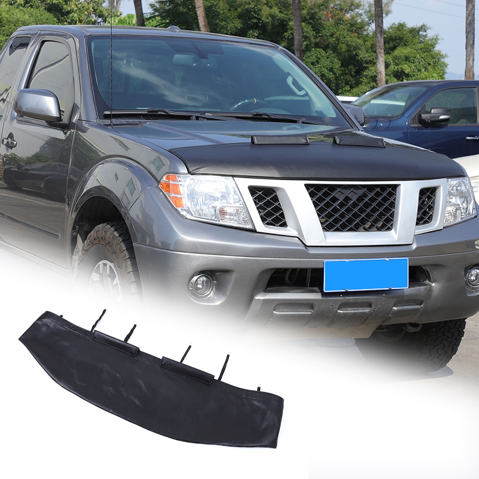 Hood Bra Guard Protection Stone Bug Deflector Flag For Nissan Frontier 2013-2021
