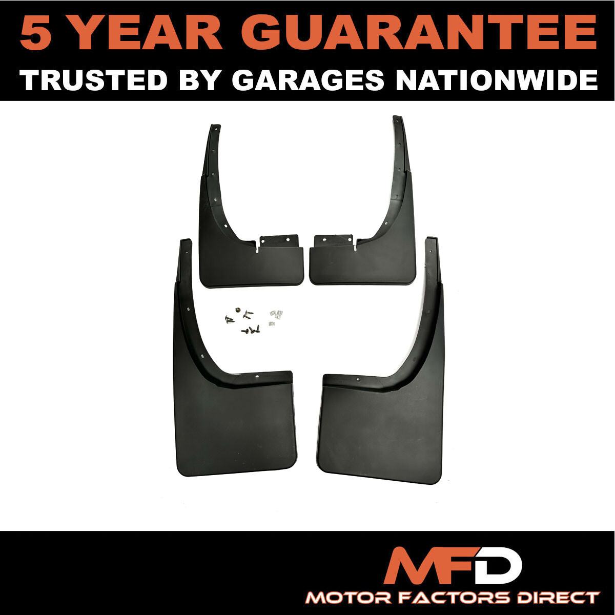 Easy Fit Mudflaps Front Rear For Ford Ranger 2012-2018 MFD