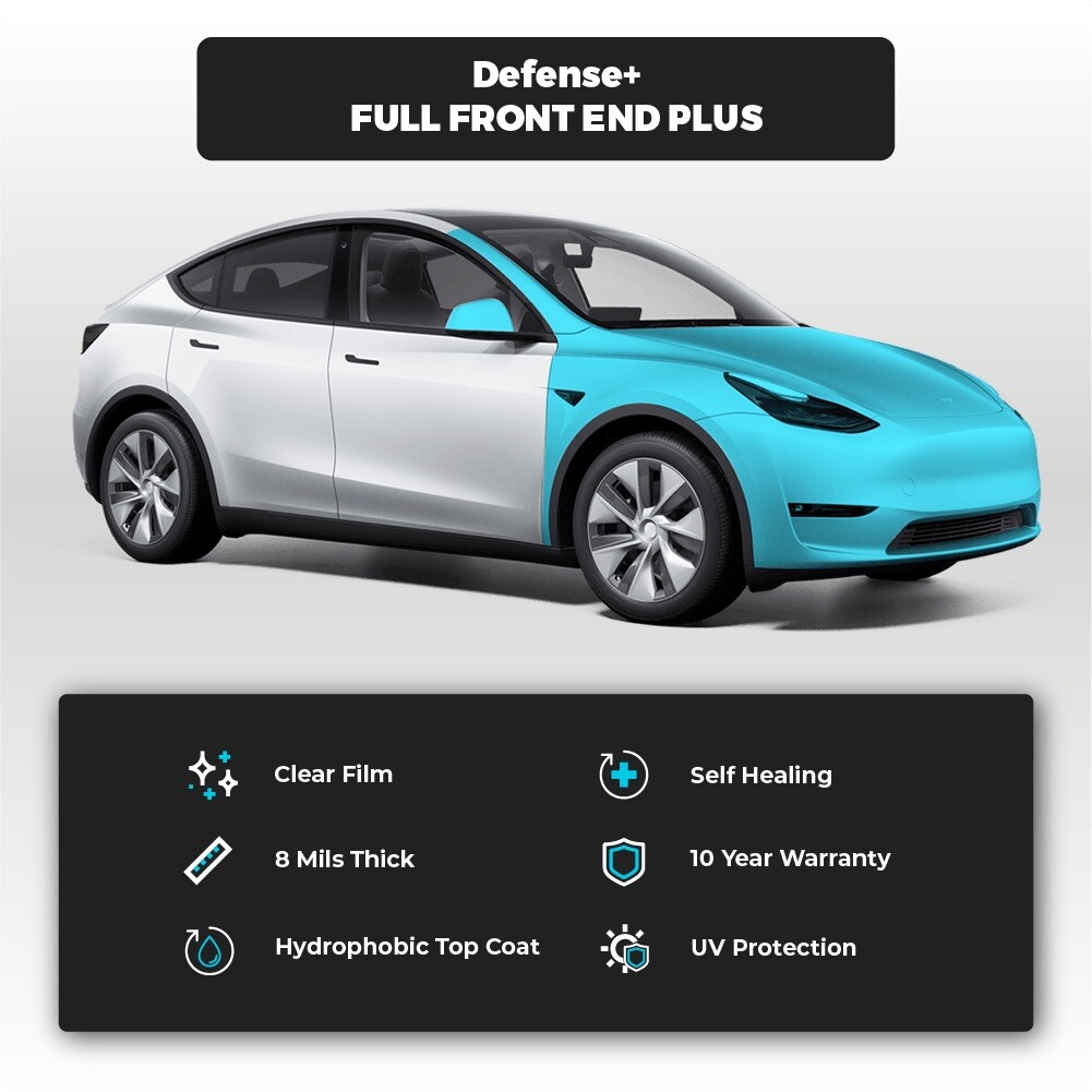 Front Bumper Hood Precut Paint Protection Film PPF for Tesla Model Y 2020-2024