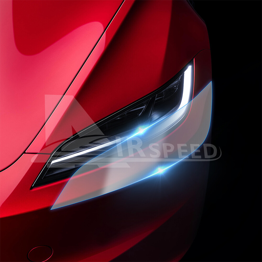 Front Headlight Precut Paint Protection Film PPF For Tesla Model 3 Highland 2024