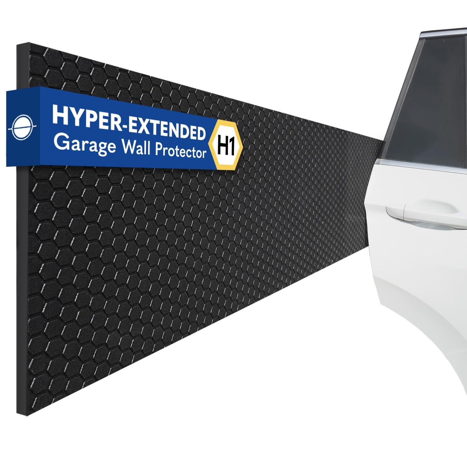 Garage Planet H1 Wall Protector Car Door Protector, 2 Pack, Black