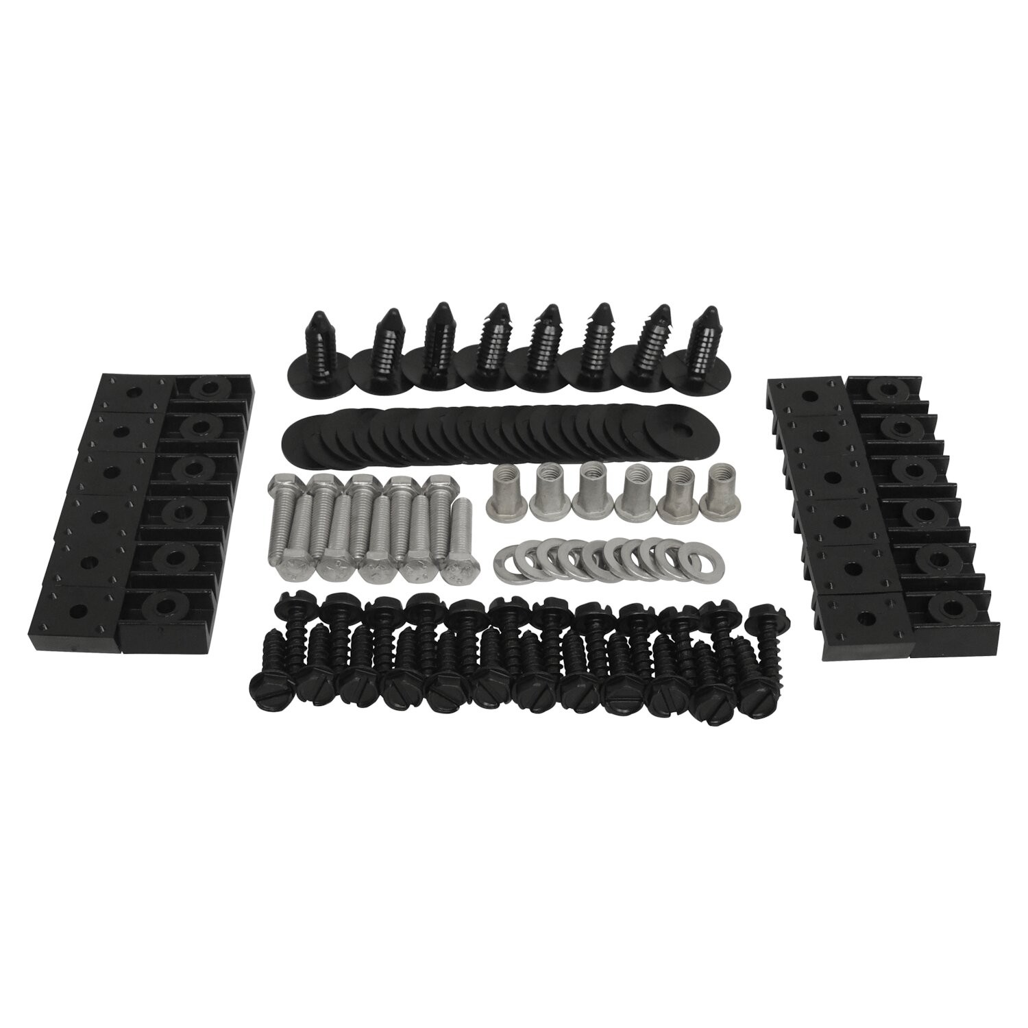 Jeep Fender Flare Hardware Kit – Metal & Plastic, Front & Rear
