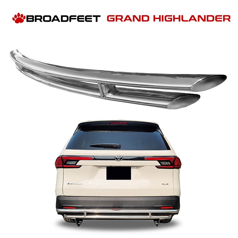 Fits 2024+ Toyota Grand Highlander Rear Double Layer Parking Protector Stainless