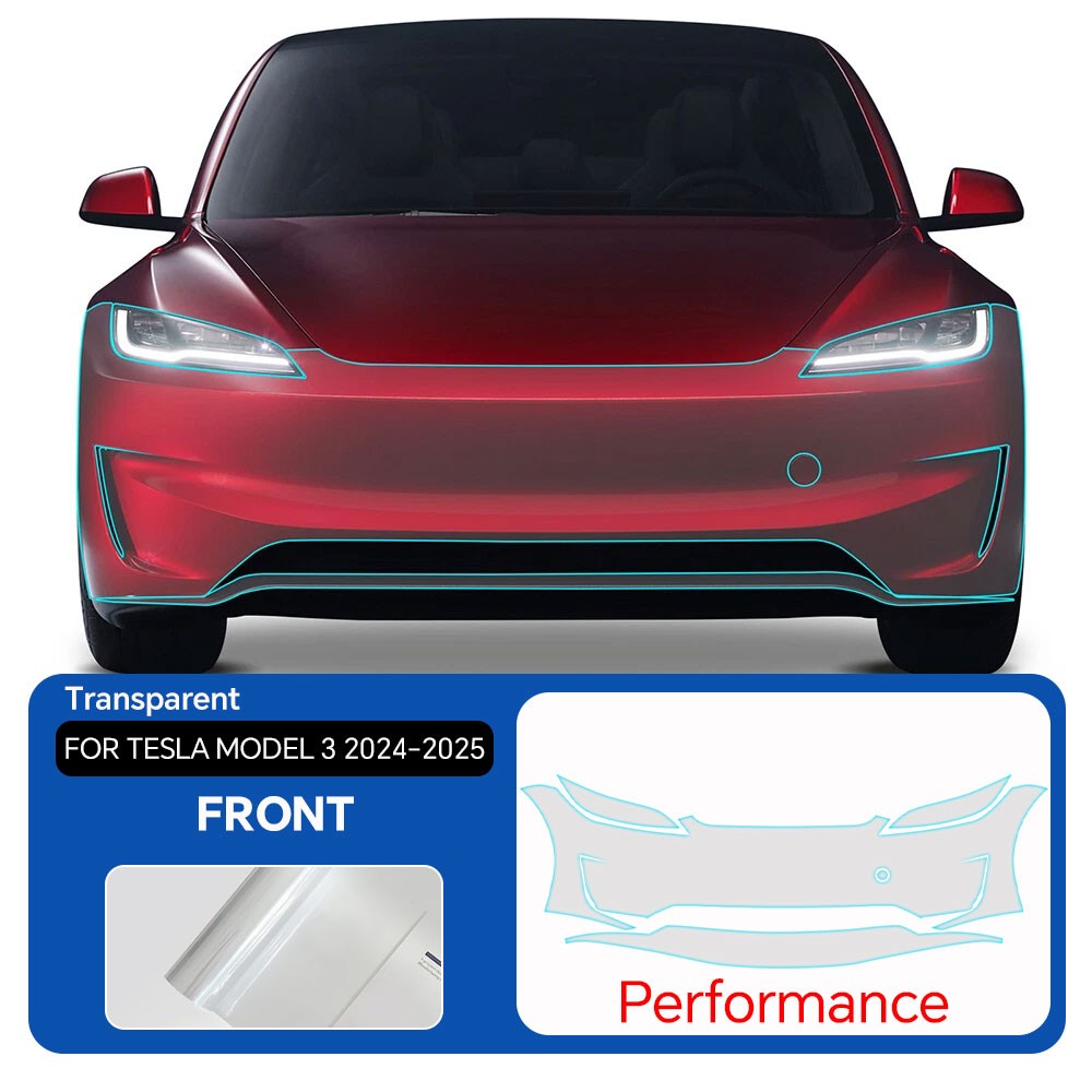 Tesla Model 3 Performance 24-26 Full Car Precut Paint Protection Film Gloss PPF
