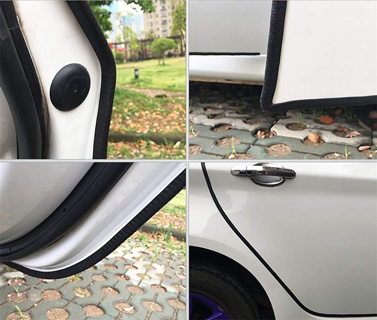 MYFAMIREA 33Ft(10M) Long Car Door Edge Guards, U Shape Trim 33FT, Black