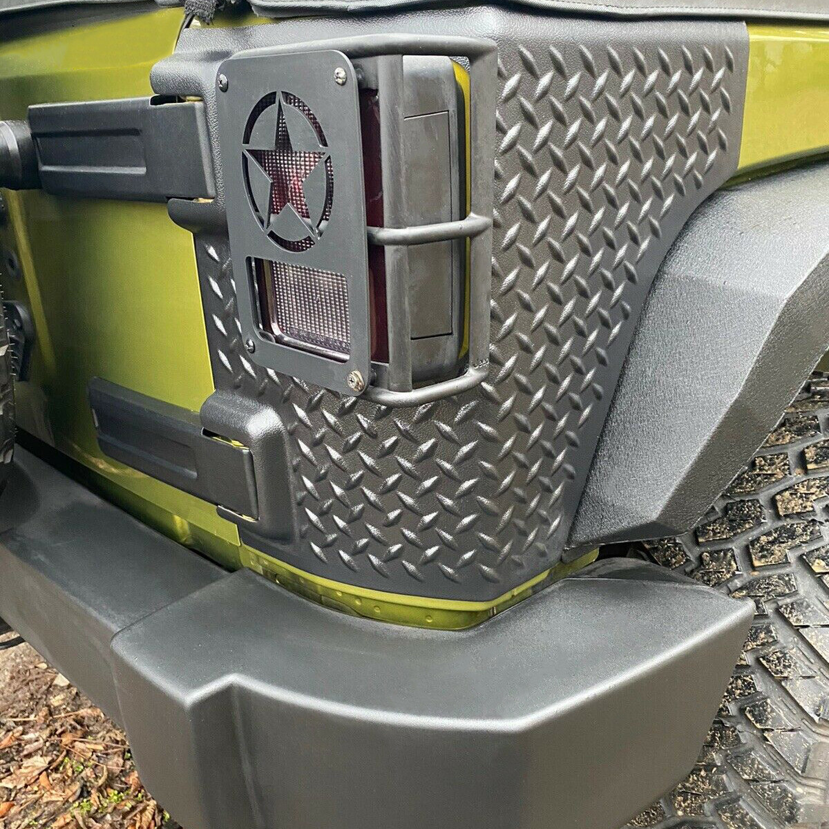 Jeep Wrangler JK Rear Corner Guards Body Armor Cover 4 Door 07-18