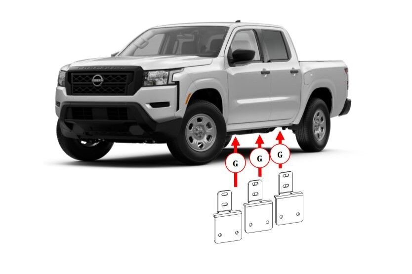 Go Rhino D64346TK Dominator Xtreme D1 D2 D6 DSS DT Side Steps Mounting Brackets