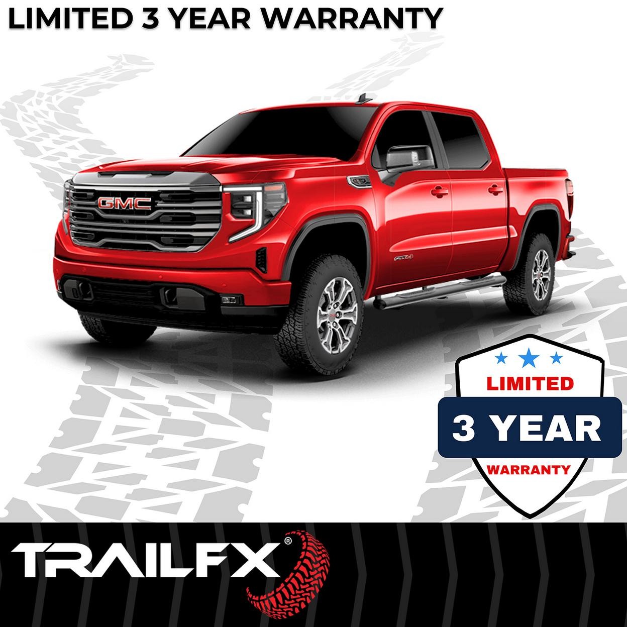 TrailFX A8220B 6 Inch Oval Straight Powder Coated Black Steel Rocker Panel Mount