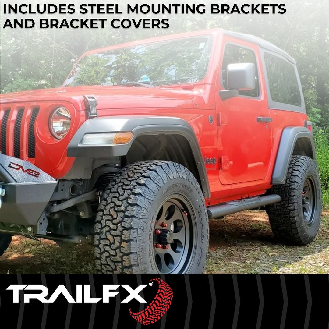 TrailFX A1556T TFX 4″ Oval Tube Side Steps NERF BAR OVAL 4″
