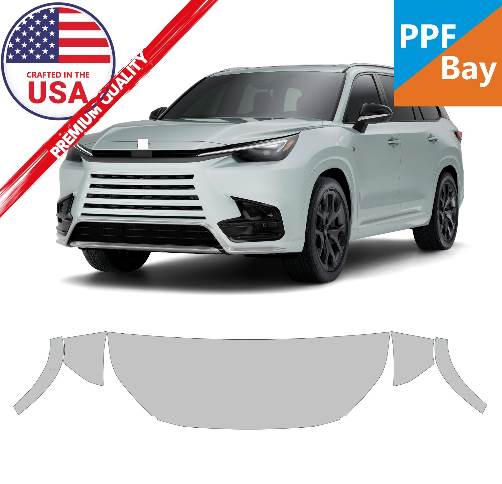 For Lexus TX 350/550 24-2025 Hood/Fender 24″ Paint Protection Film PreCut PPF