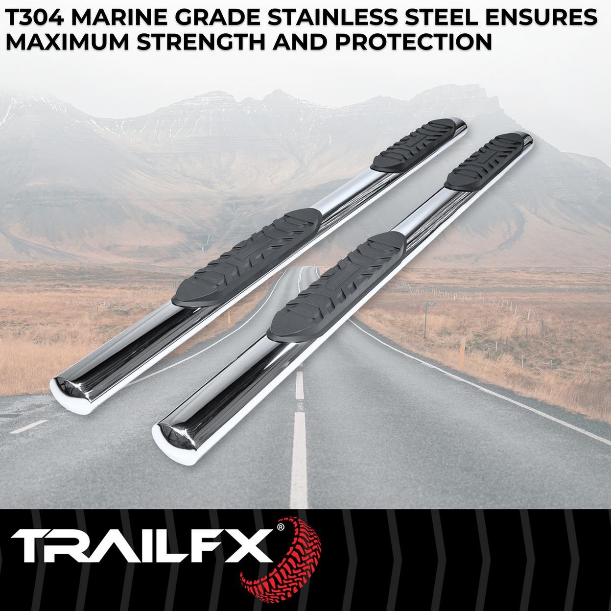 TrailFX Step Nerf Bar – Rocker Panel Mount