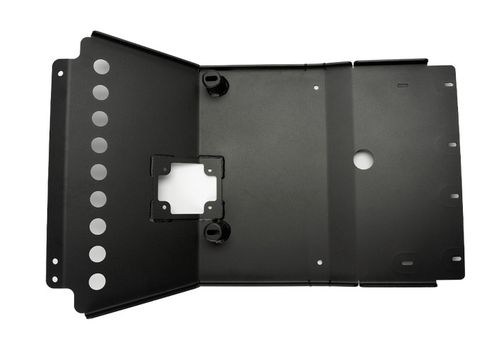 Cali Raised LED CR3647 Front Skid Plate Steel Powercoat Black for 05-22 Tacoma