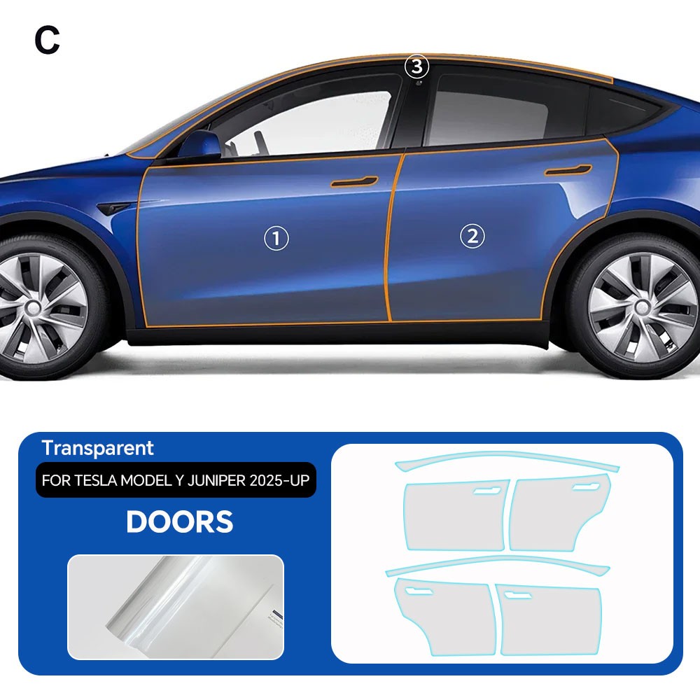 Tesla Model Y 2025-2026 Juniper PreCut Paint Protection Film Full Car PPF Kit