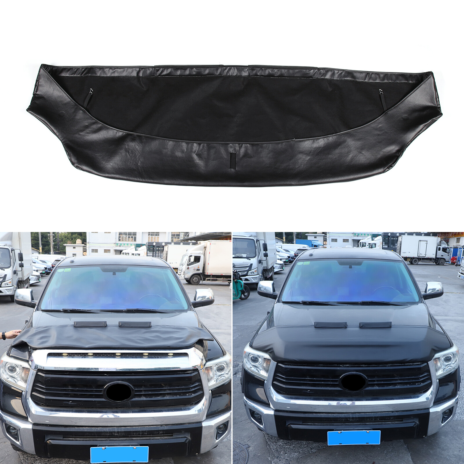 Front End Hood Bumper Mask Bra Cover Protector For Toyota Tundra 2007-2021