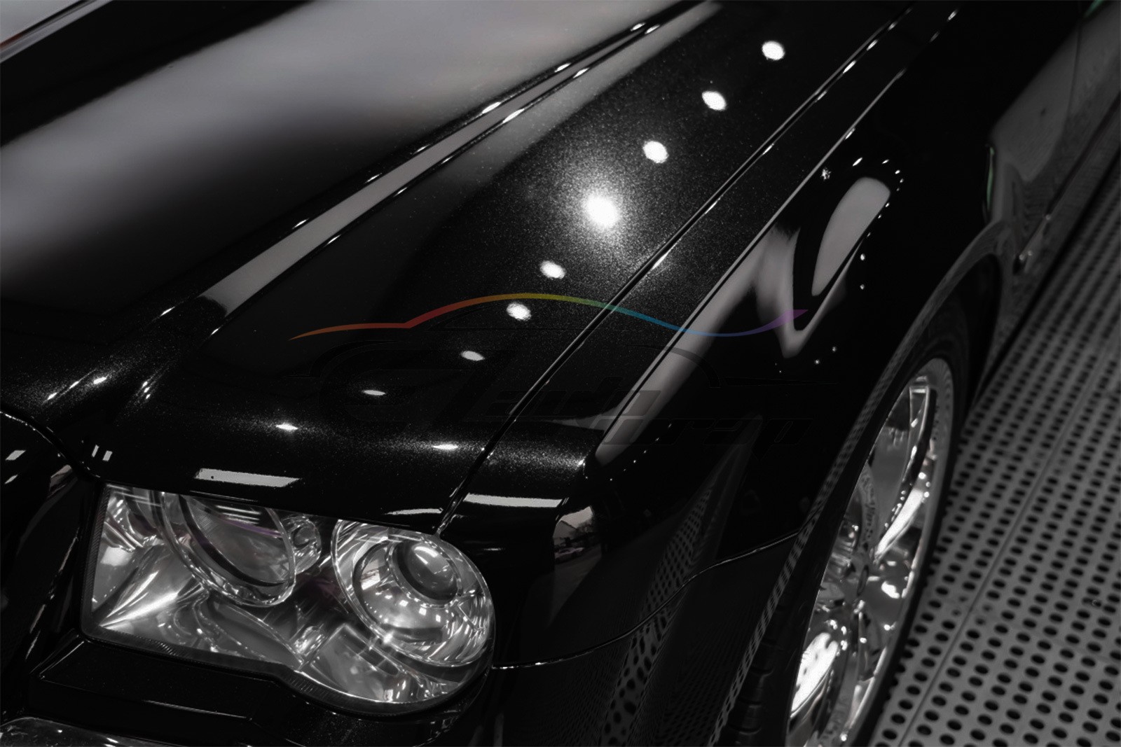1FTx5FT PPF Paint Protection Film Gloss Black Silver Metallic Scratches Shield